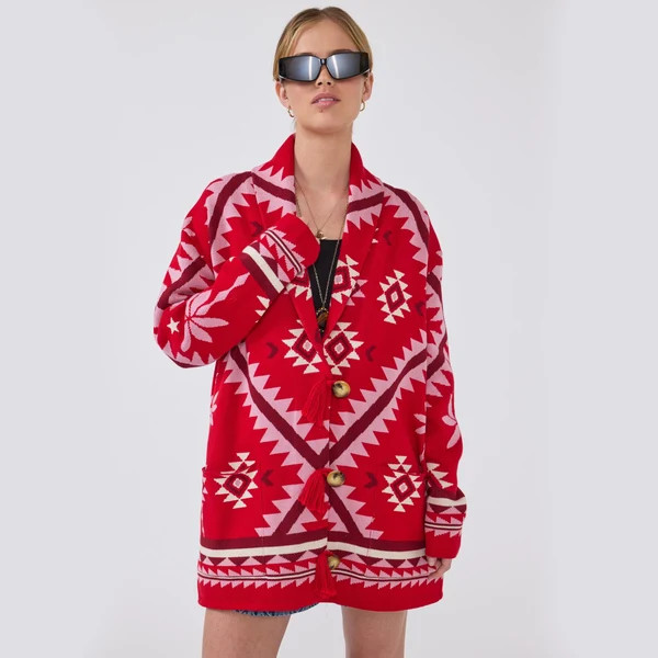Sundance Cardigan Red | Hayley Menzies UK