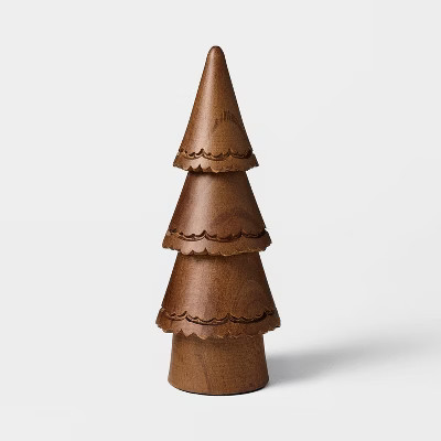 Small Carved Wood Christmas Tree - Threshold™ designed with Studio McGee | Target