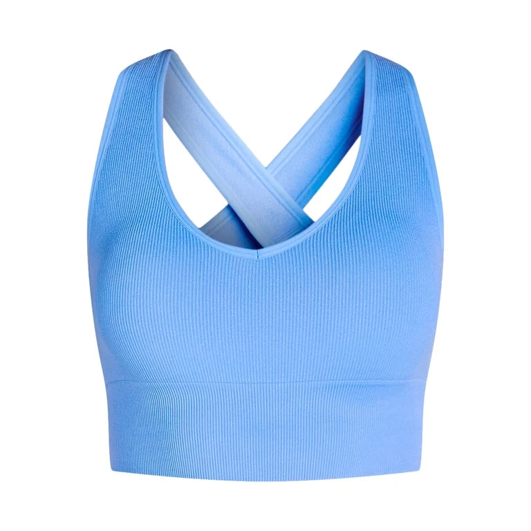 Avia Women's and Women’s Plus Low Impact V-Neck Longline Sports Bra, Sizes S-3XL | Walmart (US)