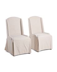 Set Of 2 Sofia Skirted Dining Chairs | Marshalls