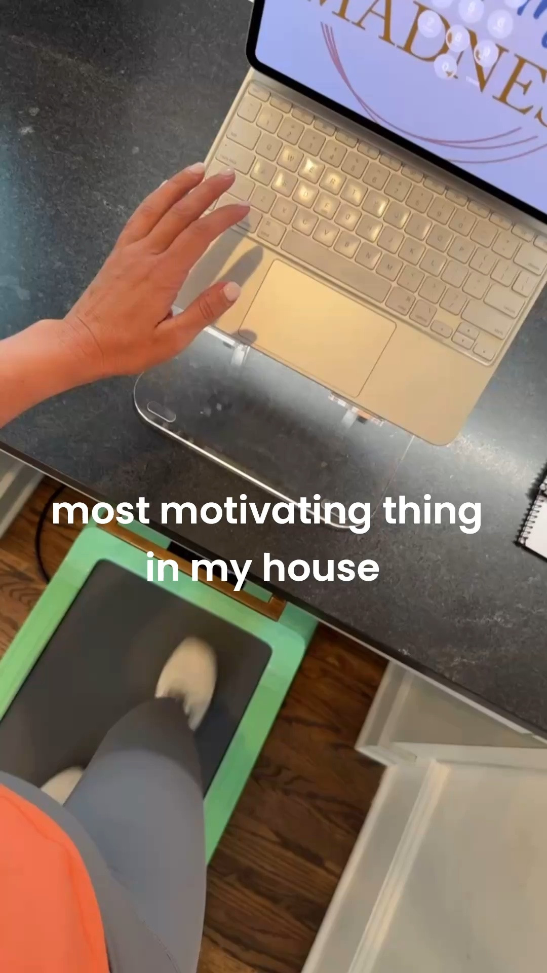 Well the walking pad… sitting right in the middle of my kitchen where I have to see it everyone I walk through!

A cute exercise outfit doesn’t hurt! Ha

#LTKdayinmylife #LTKfitnessgoals #LTKActive