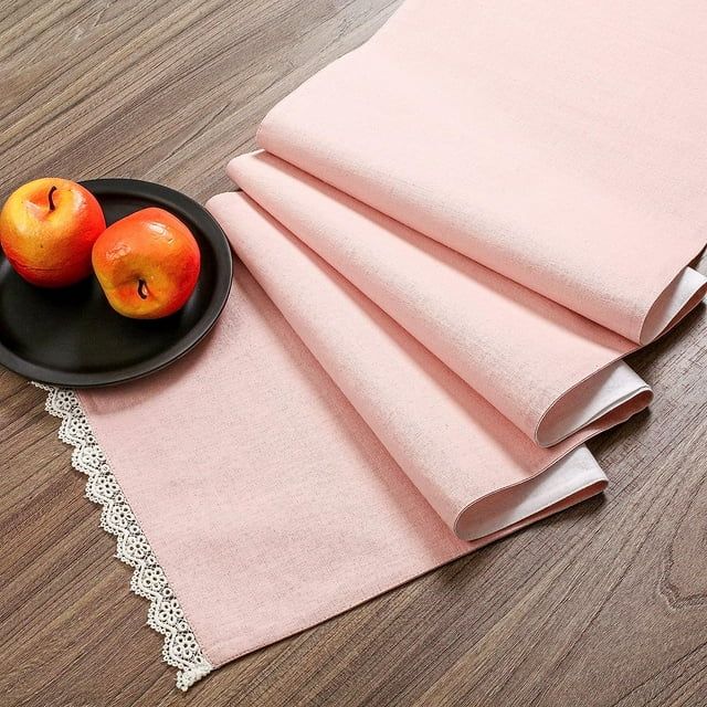 Fingercraft Table Runners, Cotton Dinner Table Centerpiece with Beautiful Premium Lace, Home and ... | Walmart (US)