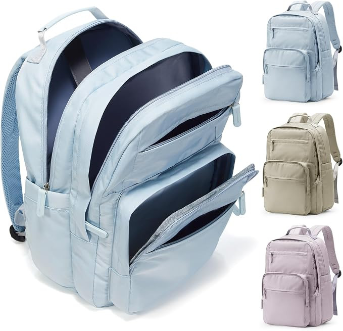 Casual Laptop Backpack for Teen Girls & Women, Lightweight Waterproof Daypack with 15 Inch Laptop... | Amazon (US)