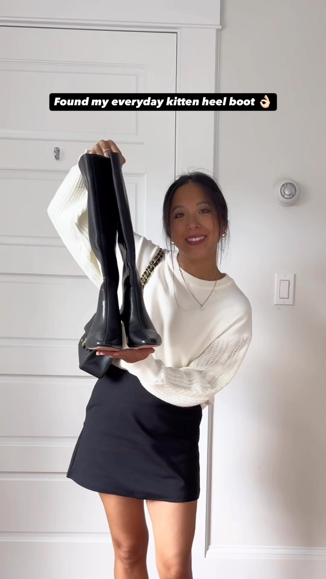 No fall uniform is complete without a pair of knee high black boots.  I am in loooveeee with these ones from @modatopeshoes 😍! They are so perfect for everyday wear. Low kitten heel so they are SUPER comfortable 👌🏻. 

These boots look so good paired with a mini skirt or jeans. Will be my go to boot this fall! 🍂 I usually am a 6.5 but sized up to a 7 so I can wear my large fluffy socks in the winter 🤎

#fallboots #comfortableboots #modatope #autumnoutfitinspo #falloutfitinspo #falloutfitideas #autumnoutfits 

#LTKSaleAlert #LTKFindsUnder100 #LTKShoeCrush