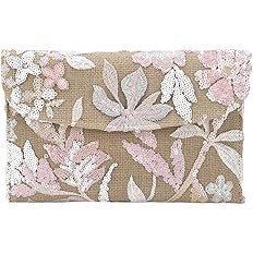 Verdusa Women's Floral Embroidery Sequin Evening Beaded Clutch Bags 2026 Party Purses | Amazon (US)
