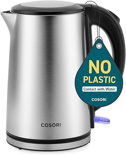 COSORI Electric Kettle, No Plastic Inner Lid, Filter and Spout, Double Wall Stainless Steel Keep ... | Amazon (US)
