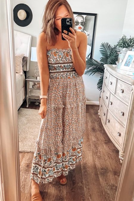 Maxi dress 🥰. Amazon finds I’m loving. This maxi dress comes in more colors and prints, fits tts 

Sandals, amazon dresses, amazon finds, dresses, summer dresses, date night, vacation dress 

#LTKsalealert #LTKunder50 #LTKstyletip