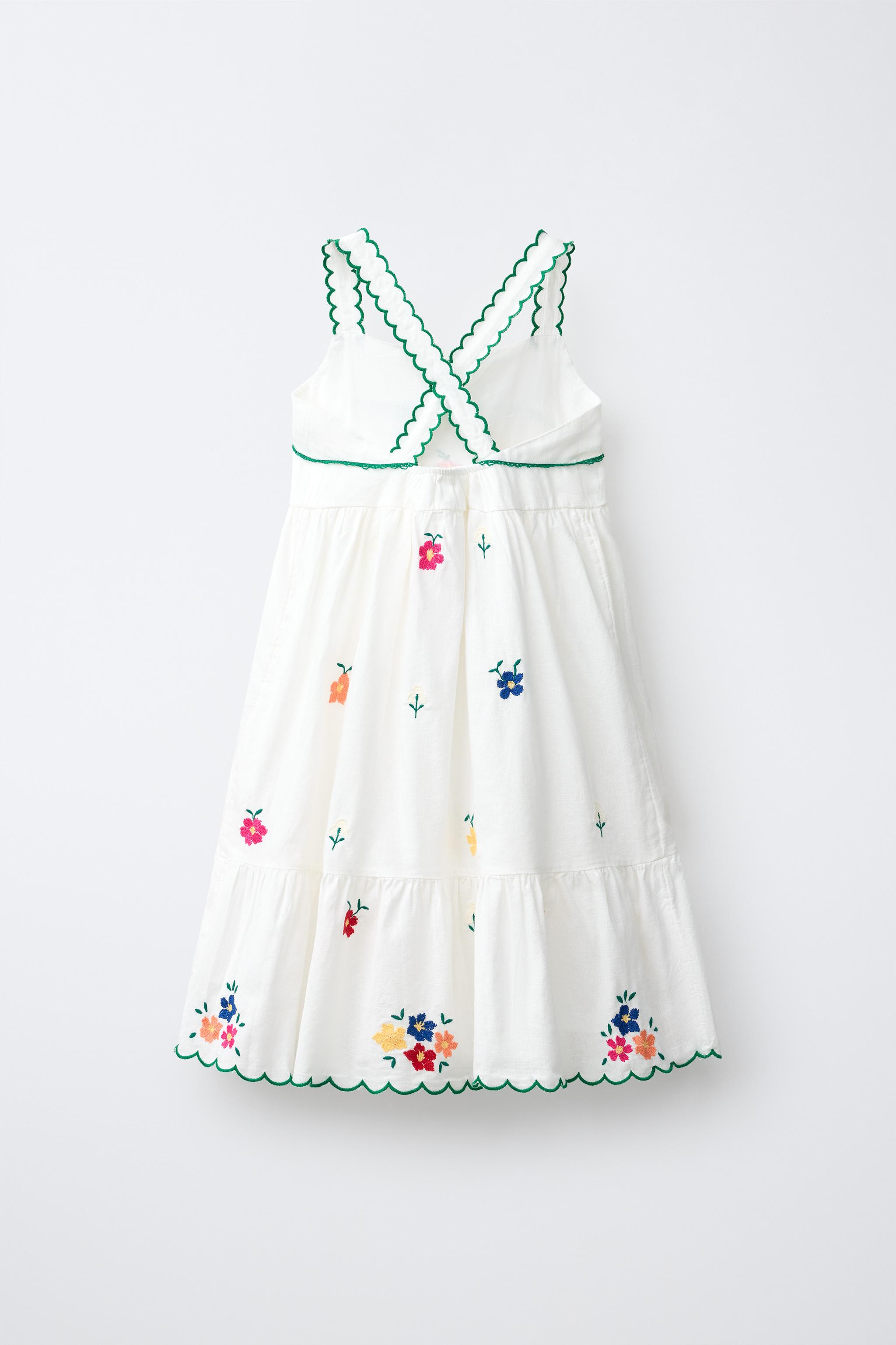 EMBROIDERED FLORAL DRESS | Zara US