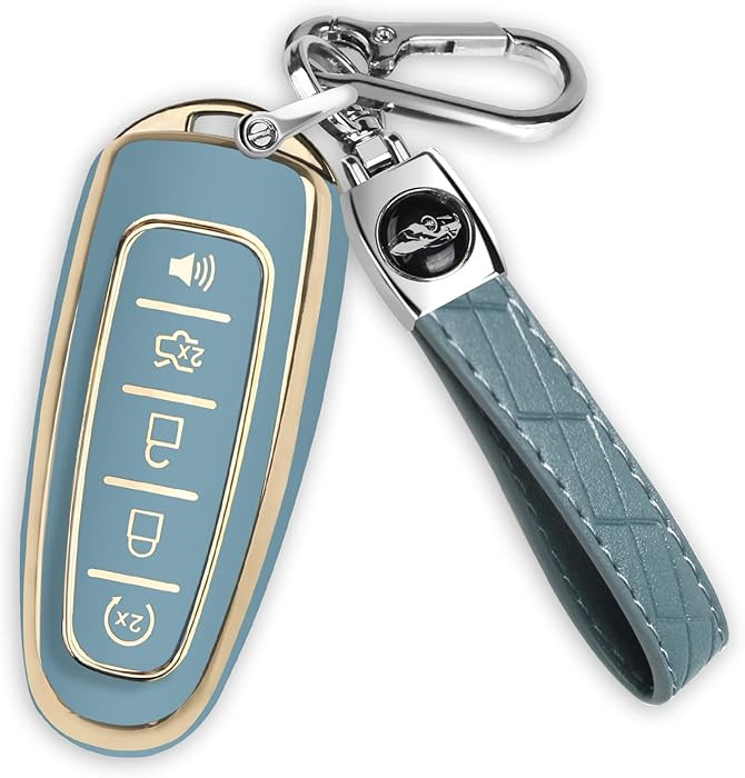 QBUC for Ford Key fob Cover,360° TPU Car Key Case Protector with Keychain Compatible with Ford C... | Amazon (US)