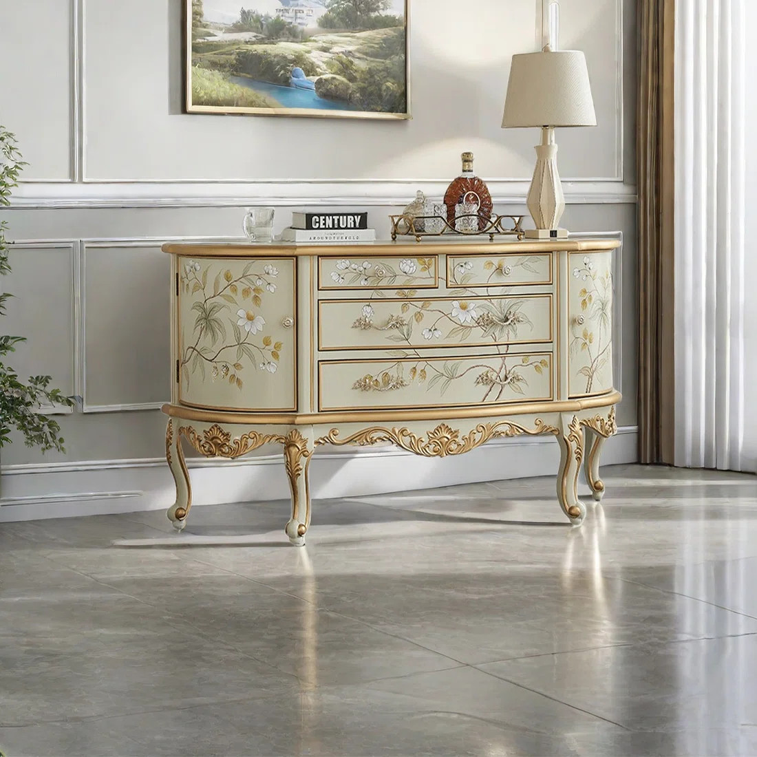 European Style Half Round Sideboard. 59.06'' Sideboard | Wayfair North America