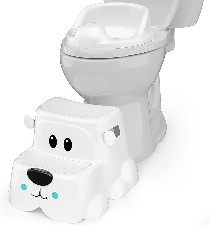 Squatty Potty Kids Toilet Step Stool Set, Potty Pet Bear Cub Base with Training Seat | Amazon (US)