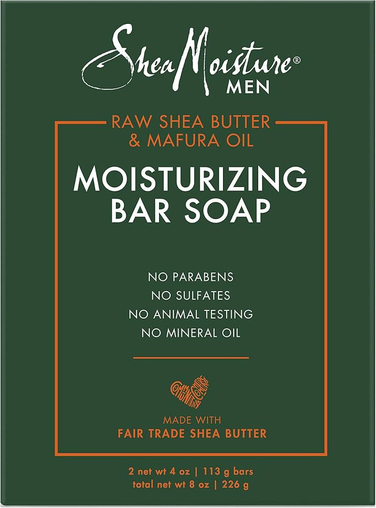 SheaMoisture Men Bar Soap Cleanser to Clean and Hydrate Skin Moisturizing, Creamy Vanilla Bean, 8... | Amazon (US)