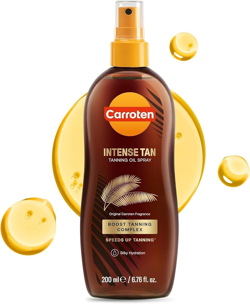Carroten Intensive Tanning Oil Spray | Browning Oil Tan Accelerator | Vitamin E with Carrot & Coc... | Amazon (US)