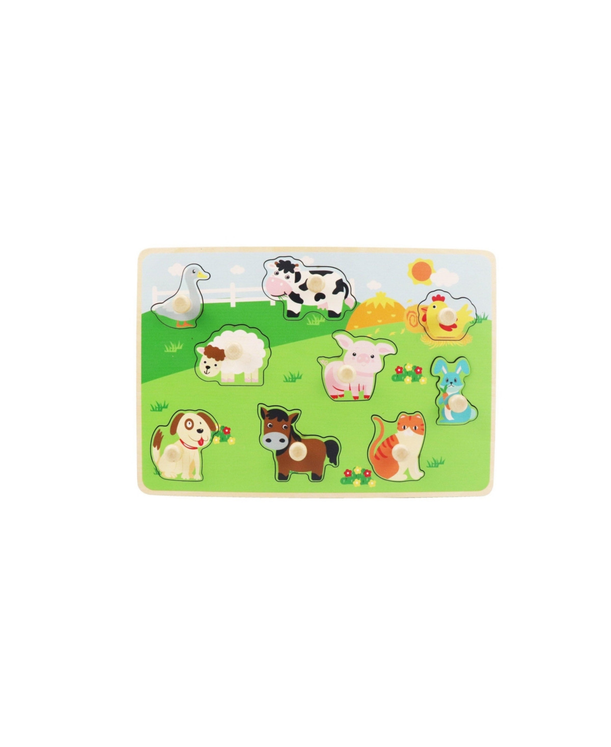 Leo & Friends Farm Animal Peg Puzzle for 24-Months+ - Multicolored | Macy's