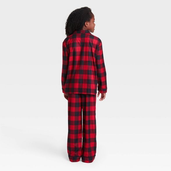 Kids' Holiday Buffalo Check Flannel Matching Family Pajama Set - Wondershop™ Red | Target