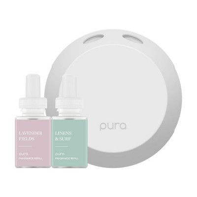 Pura Linens & Surf and Lavender Fields Starter Kit: Smart Home Fragrance Device with App Control | Target