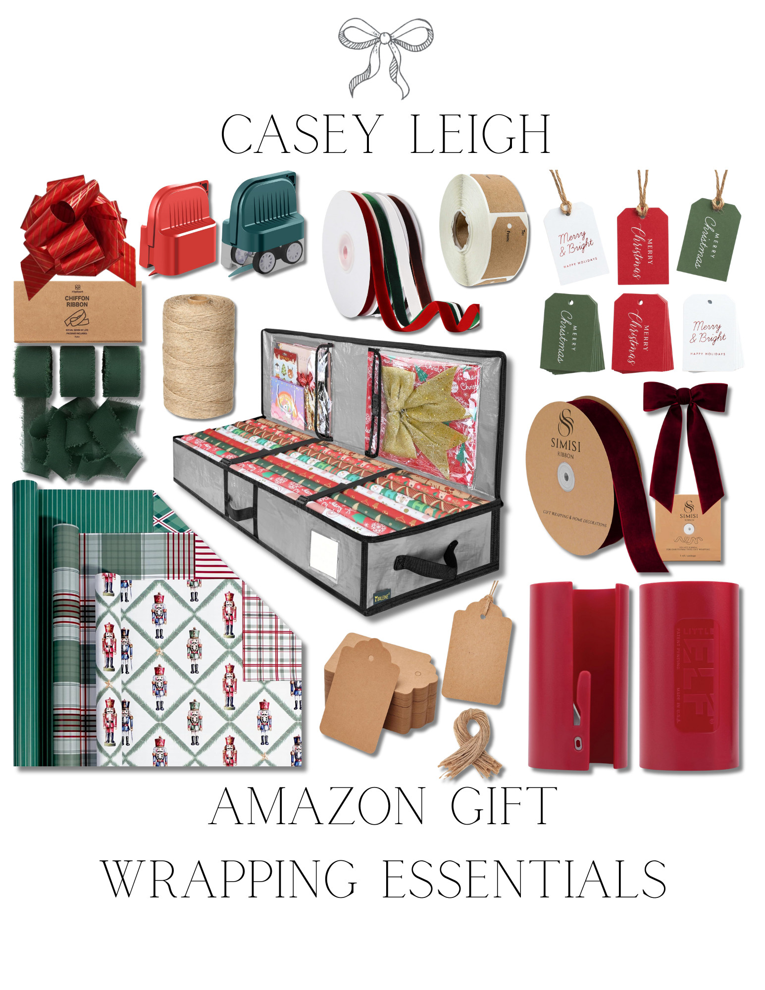 Amazon Christmas wrapping essentials! Everything you need to make your gifts look as good as what’s inside — ribbons, tags, paper & more!
 

 #LTKGiftGuide #LTKHoliday #LTKSeasonal
