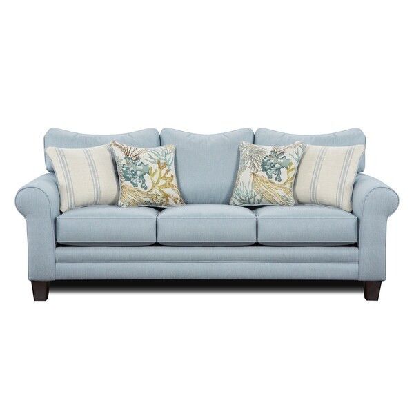 Labyrinth Sky Round Arm Stationary Sofa | Bed Bath & Beyond