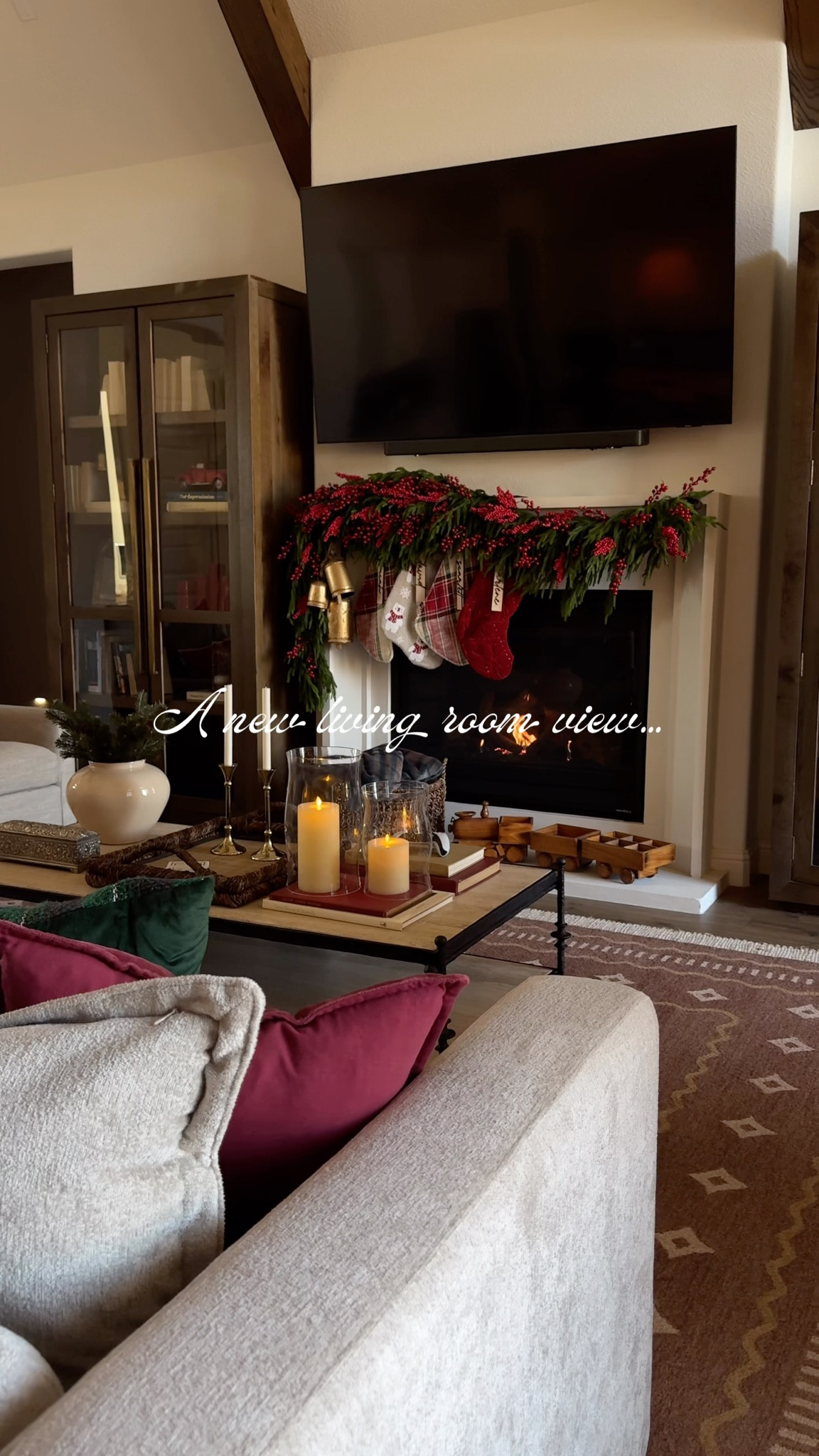 Garland, new coffee table, home decor, home inspo, neutral home, Nancy meyers, cozy fireplace, timeless furniture, classic, transitional design, cozy, tall cabinets, rugs, accent chair, swivel chairs, recliner sofa, vase, pottery barn, candle, Wayfair, crate and barrel, holiday decor, Christmas, 

#LTKHoliday #LTKHome #LTKSaleAlert