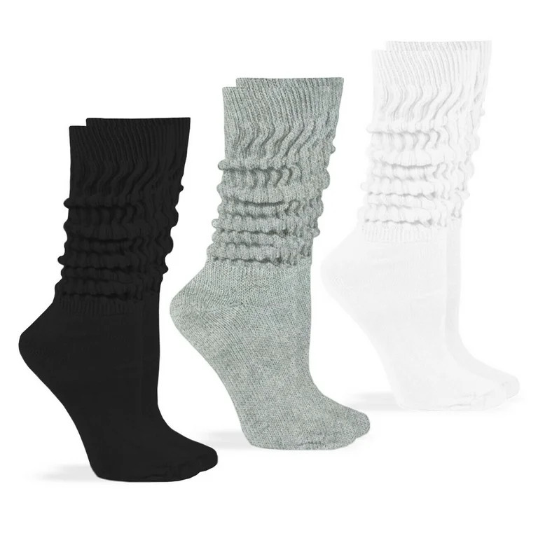 Jefferies Womens Socks, Slouch Cotton Knit Socks, 3 Pairs - Walmart.com | Walmart (US)