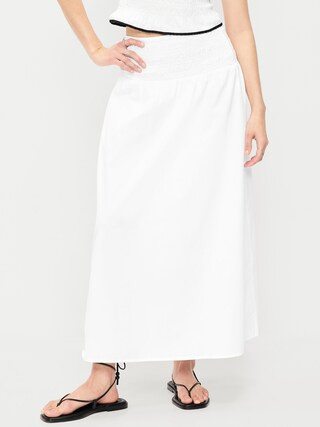Smocked-Waist Maxi Skirt | Old Navy (US)