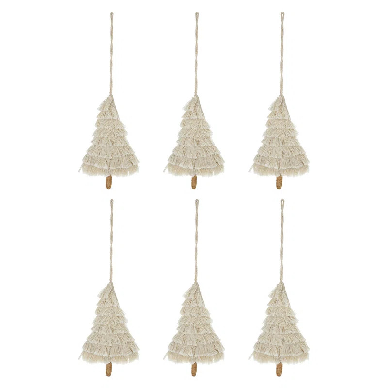 Cotton Holiday Shaped Ornament (Set of 6) | Wayfair North America