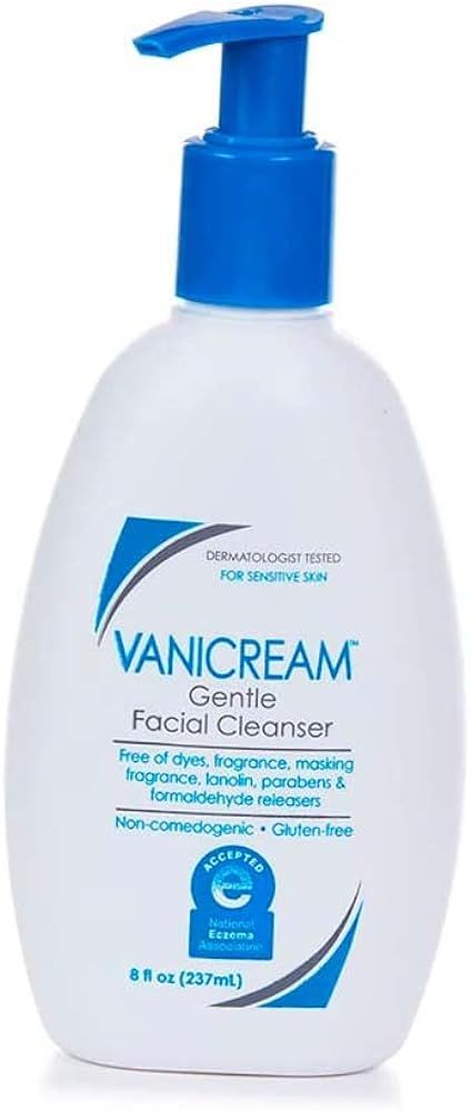 Gentle Facial Cleanser with Pump Dispenser - 8-fl oz (237 ml) | Amazon (US)