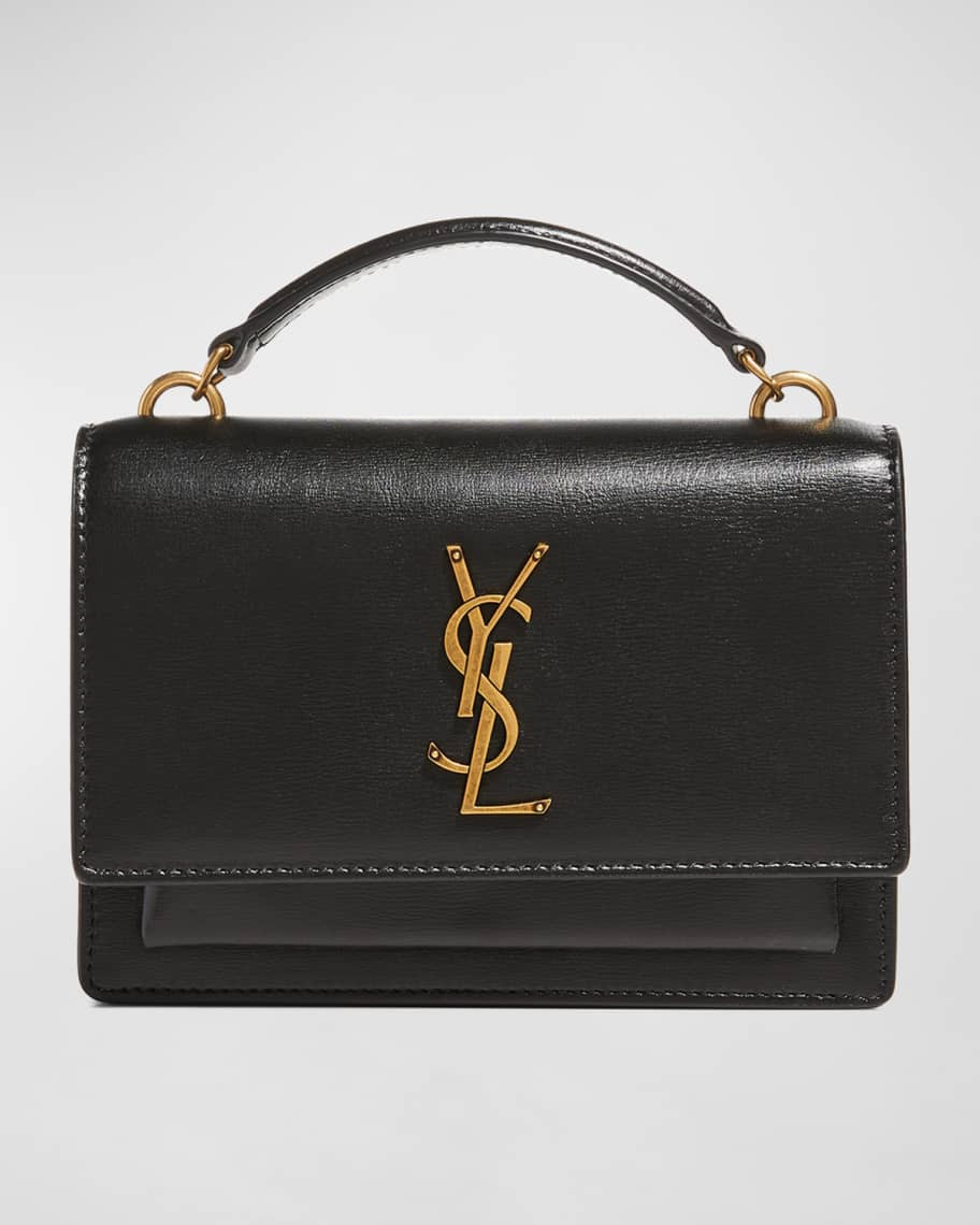 Saint Laurent Sunset Medium YSL Top-Handle Crossbody Bag in Smooth Leather | Neiman Marcus