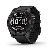 Garmin fenix 7X Sapphire Solar, Larger sized adventure smartwatch, with Solar Charging Capabilities, rugged outdoor watch with GPS, touchscreen, wellness features, black DLC titanium with black band | Amazon (US)