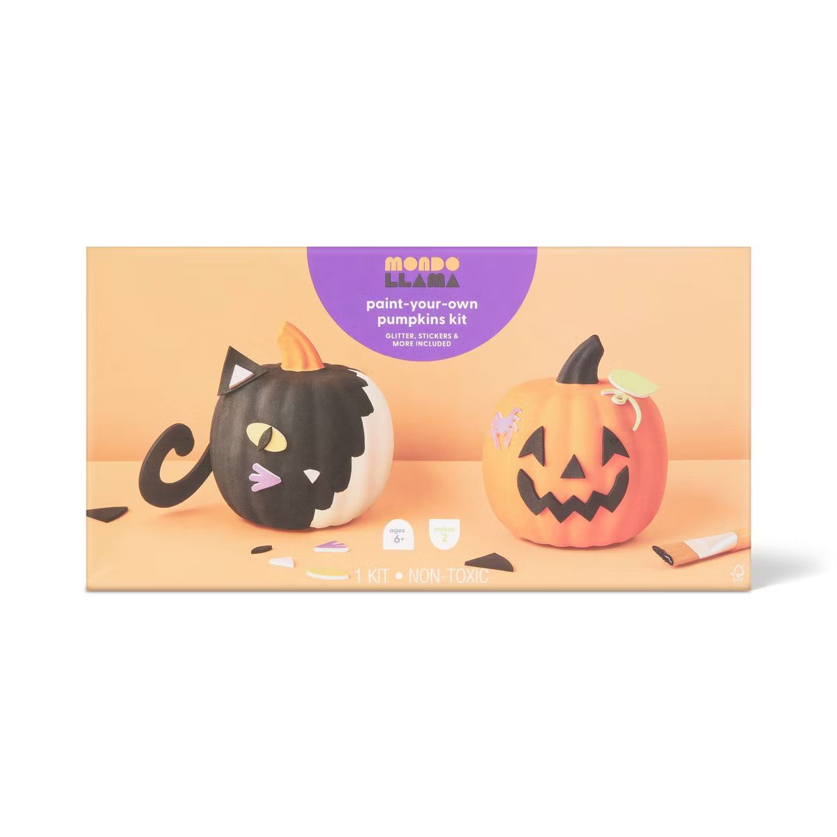 2 pk Mini Paper Pulp Pumpkin Kit - Mondo Llama™ | Target