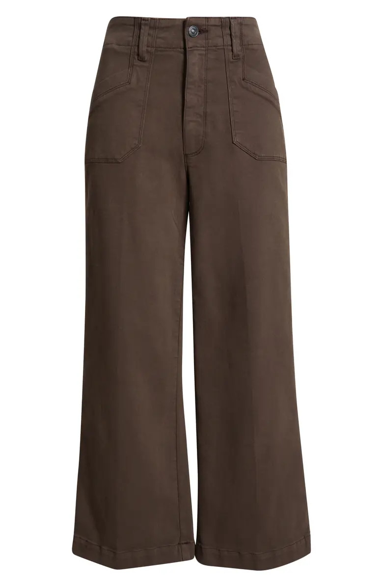 Anessa High Waist Ankle Wide Leg Utility Pants | Nordstrom