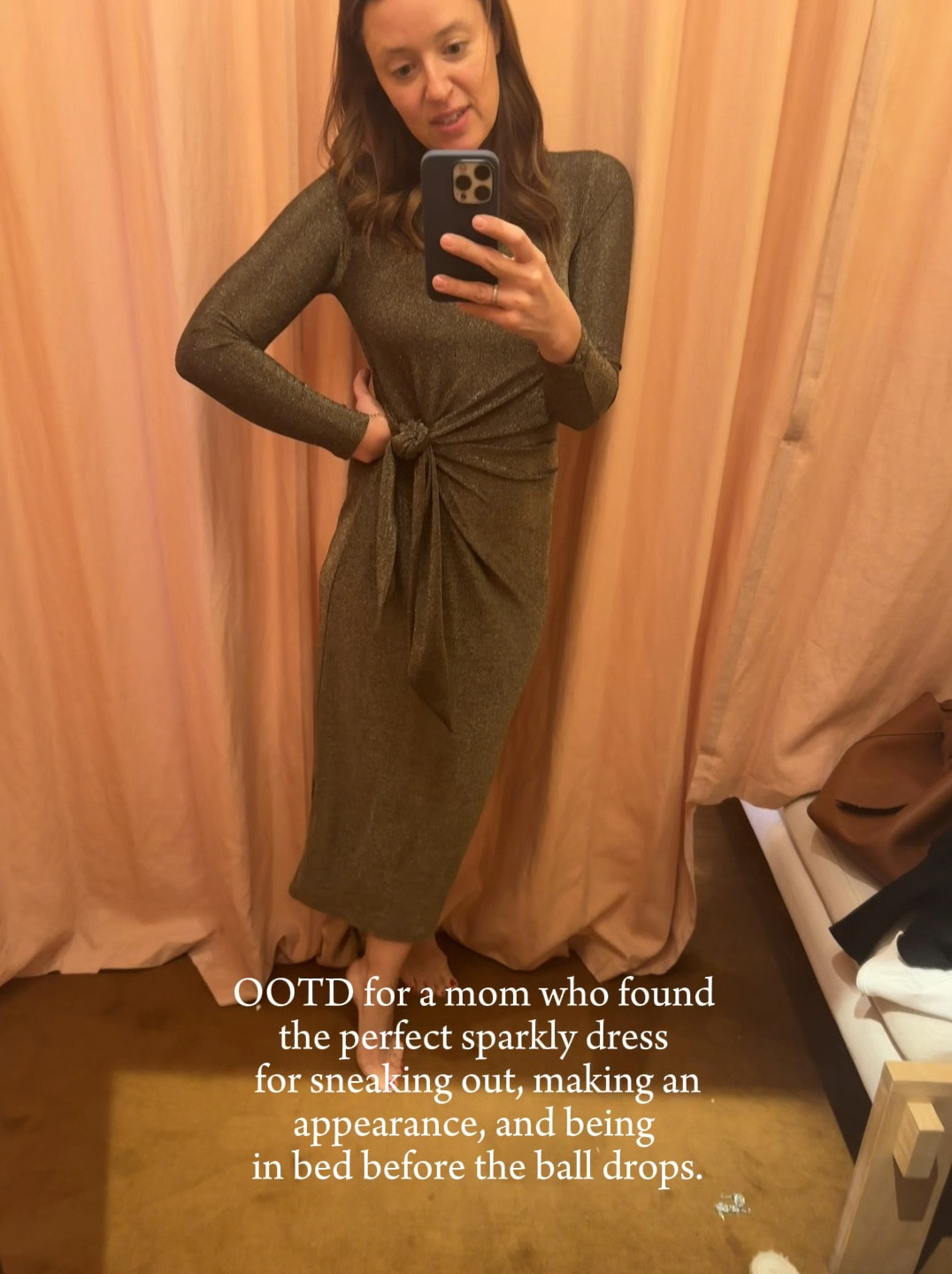 Obsessed with this lightweight metallic gold dress! Sometimes the French just know how to do it right!

#LTKHoliday #LTKOver40 #LTKSeasonal