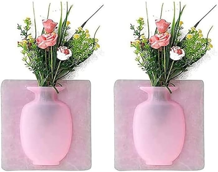 Magic Silicone Vase for Window,Self-Adhesive Decorative Reusable Hanging Flower Vase,Removable Wa... | Amazon (US)