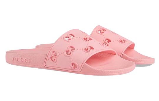 (WMNS) Gucci GG Slide Rubber 'Pink' 573922-JDR00-5846 | KICKS CREW