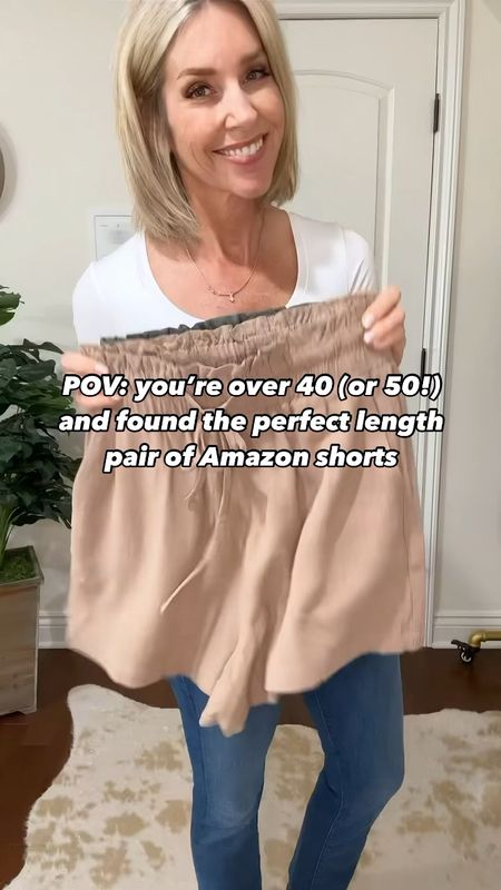 These Amazon shorts are just right… not too short, not too long. And with a flattering gathered waistband and drawstring they are pretty close to perfect! Linen blend that comfy and resists wrinkles. 

The Amazon shorts comes in 11 colors and fits true to size. I’m wearing a size small. All Amazon accessories are 🔗 up too!

Amazon fashion, spring outfit, summer outfit, mom style, over 40, mom outfit, everyday outfit, over 50, fashion tips, summer shorts, Amazon fashion, summer outfit, linen, drawstring shorts

#LTKFindsUnder50 #LTKOver40 #LTKVideo