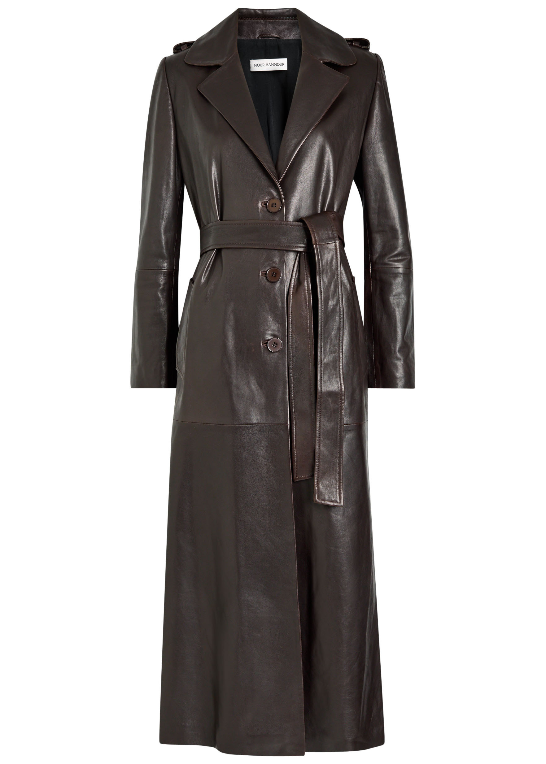 Scarlett belted leather trench coat | Harvey Nichols