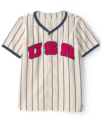 Boys' 2T-5T Button-Down USA Jersey | Macy's