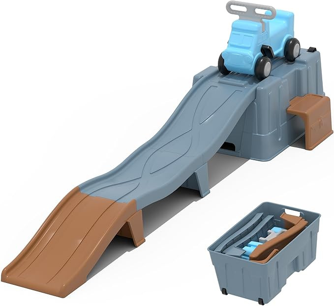 Up & Down Roller Coaster，Kids Ride On Toy，Toddler Push Car with Assembled Race Track & Storag... | Amazon (US)