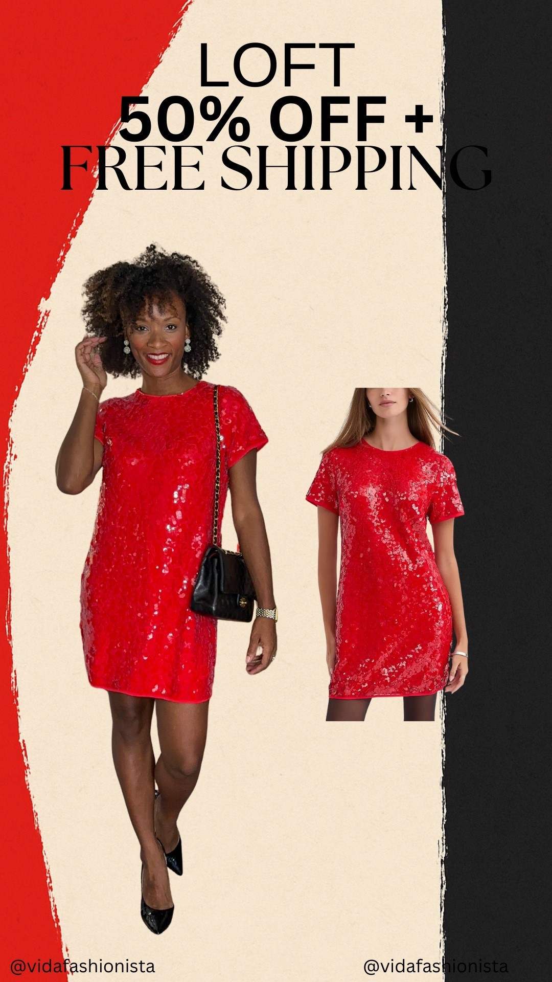 50% off + FREE shipping at Loft

I’m wearing the dress in a size small.  It runs true to size and I could have done my regular XS

#LTKPetite #LTKHoliday #LTKSaleAlert