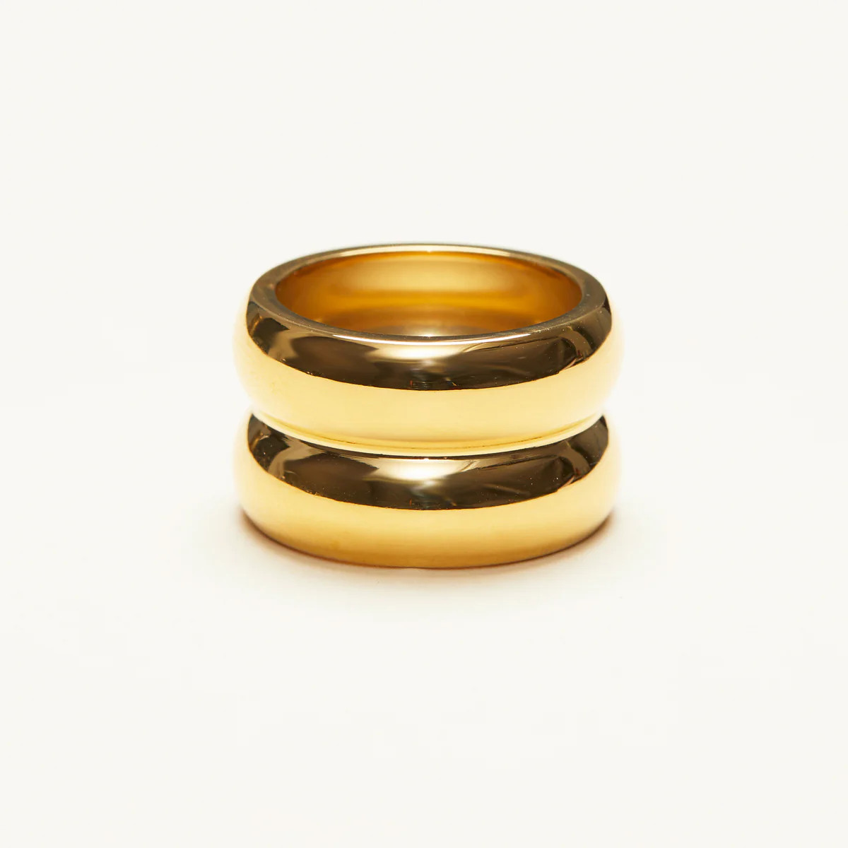 Wide Double Band Ring | Shapes Studio