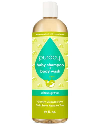 Puracy Shampoo & Body Wash for Children, Gently Scented Natural Baby Wash for Sensitive Skin, Plant-Based Baby Shampoo and Daily Bath Soap, Nourishes & Protects, 12 Ounce | Amazon (US)