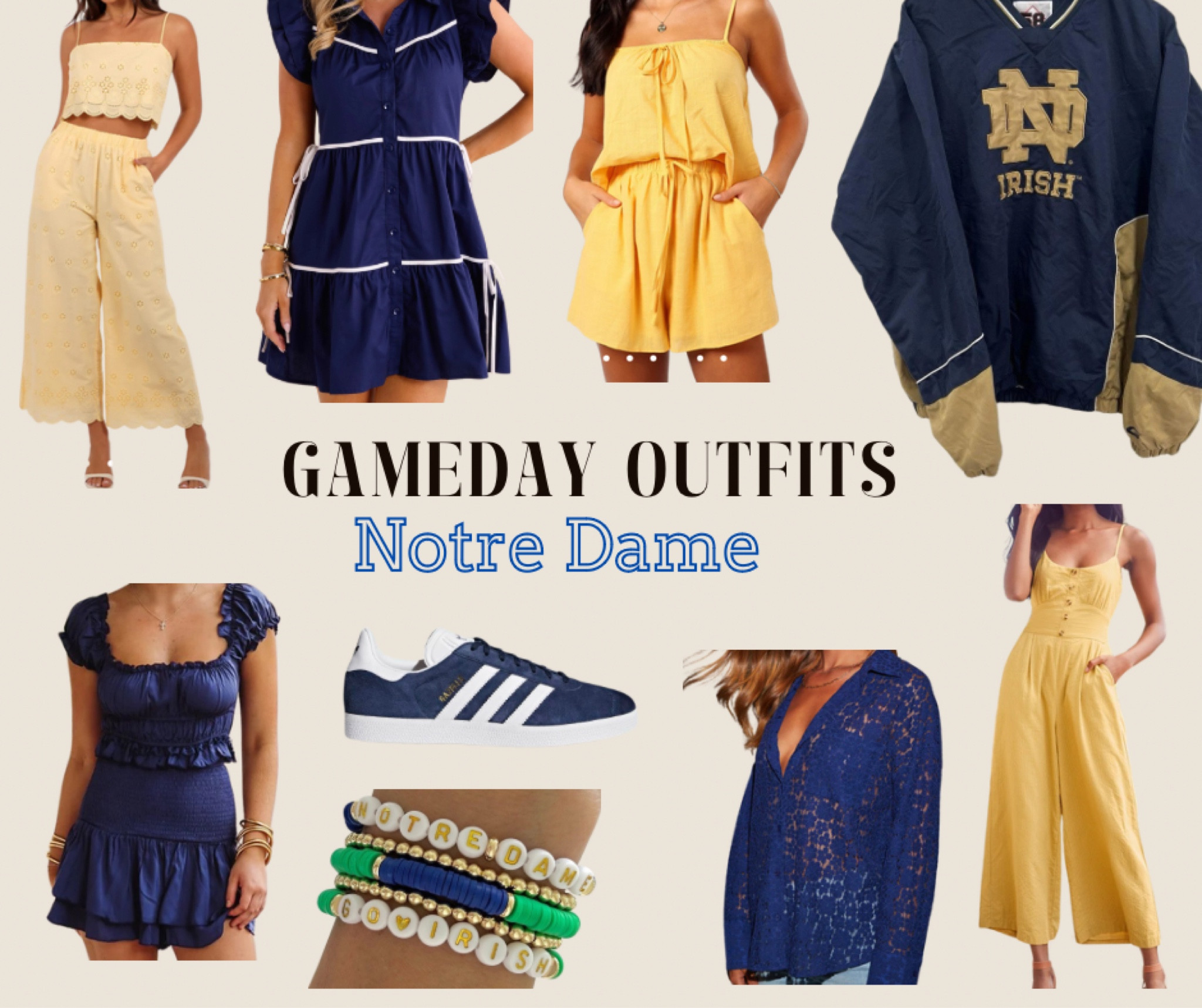 Any Notre Dame fans? Here are some cute outfit options for you fighting Irish fans! 

#LTKStyleTip #LTKSeasonal #LTKParties
