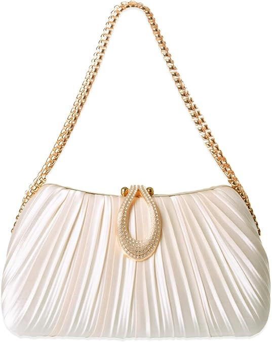 Gold Clutch Purses for Women - Elegant Sparkling evening bags for Wedding Galas, Prom Nights, Coc... | Amazon (US)