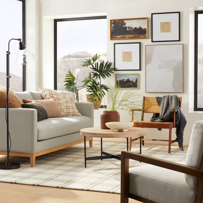 Cottonwood Plaid Wool/Cotton Area Rug - Threshold™ designed with Studio McGee | Target