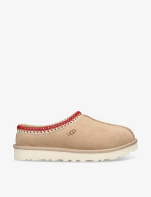 Tasman braided-trim suede slippers | Selfridges