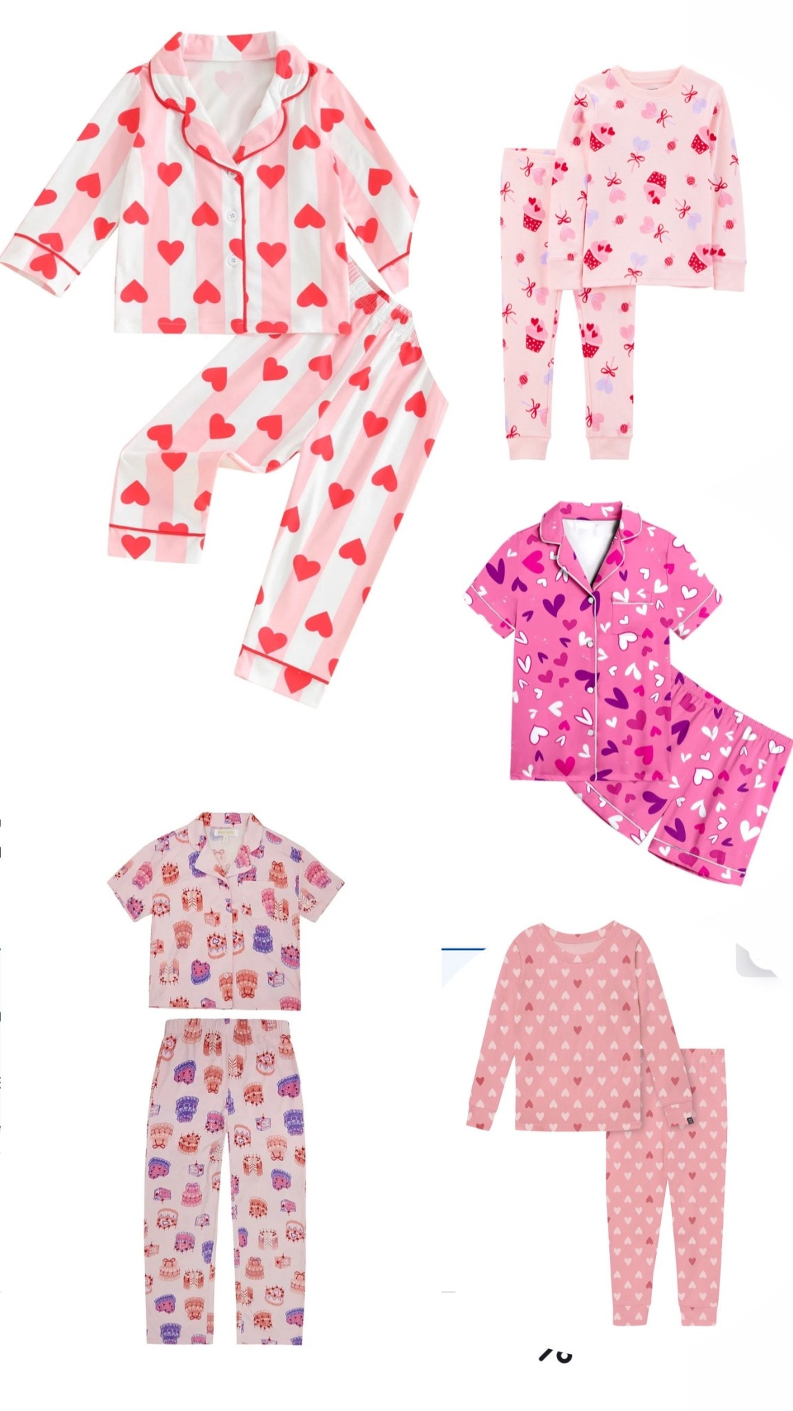 Valentine Jammie options for little girls!! #valentine #valetinejammies #vday #pajamasets #girlspajamas 

#LTKmomlife #LTKKids