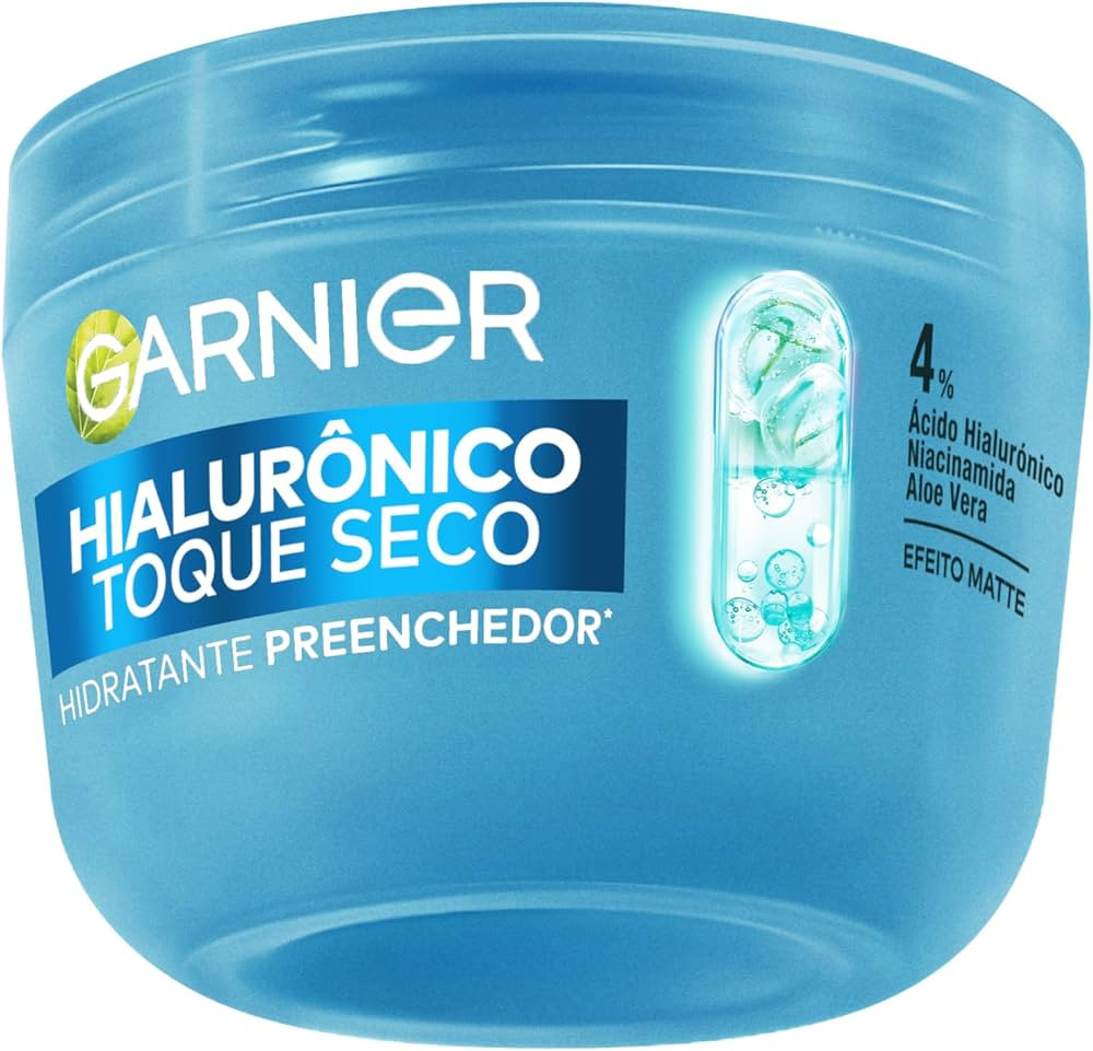 Garnier, Gel Creme Hidratante Facial Preenchedor Toque Seco, com \u00c1cido Hialur\u00f4nico, Nia... | Amazon (BR)