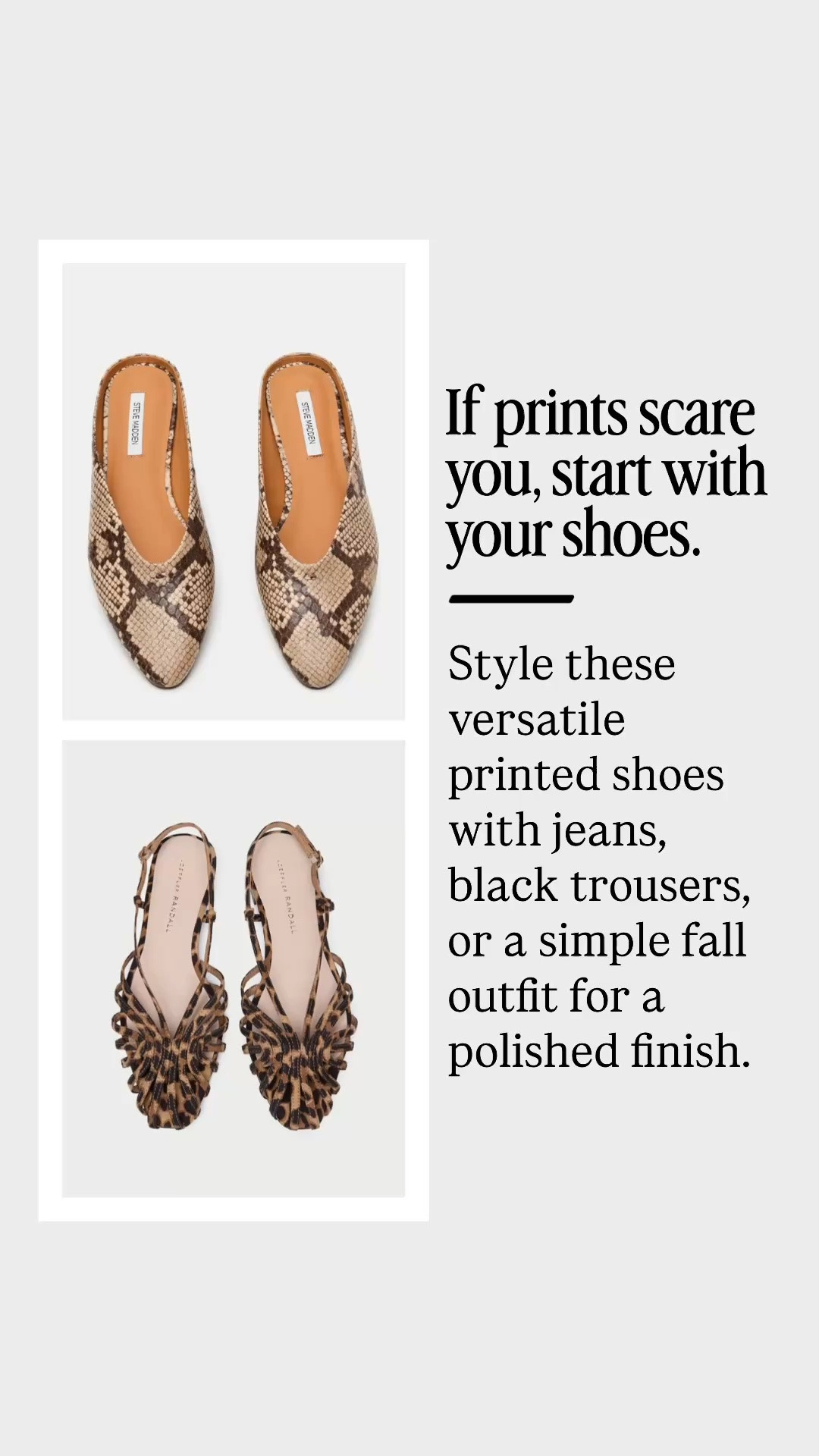 If prints scare you, start with your shoes! 🐆 Snake-print mules and leopard-print flats are an easy way to add personality to your wardrobe while keeping the rest of your outfit classic. Both work beautifully with denim, black pants, and neutral fall outfits.
👩‍💻 LTK PRO TIPS
❤️ Heart = Support my posts ;-)
🔖 Save = Get sale & restock alerts for the things you love!
📋 Lists = Keep favorites organized (List ideas: Christmas, Birthdays, and Vacations!)
📲 Share = Send lists and products to a friend (or your daughters like me).
💬 Comment = Ask me anything, and I'll answer. ;-)