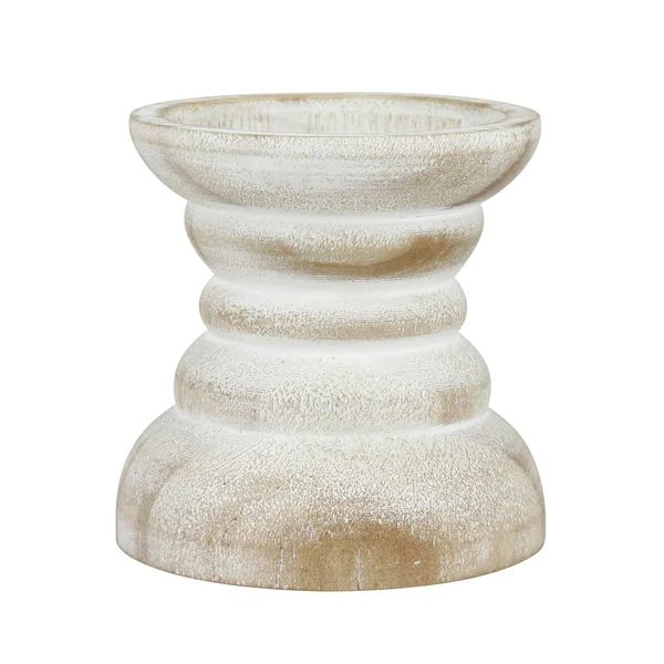 Small Cone Wood Tabletop Candlestick | Wayfair North America