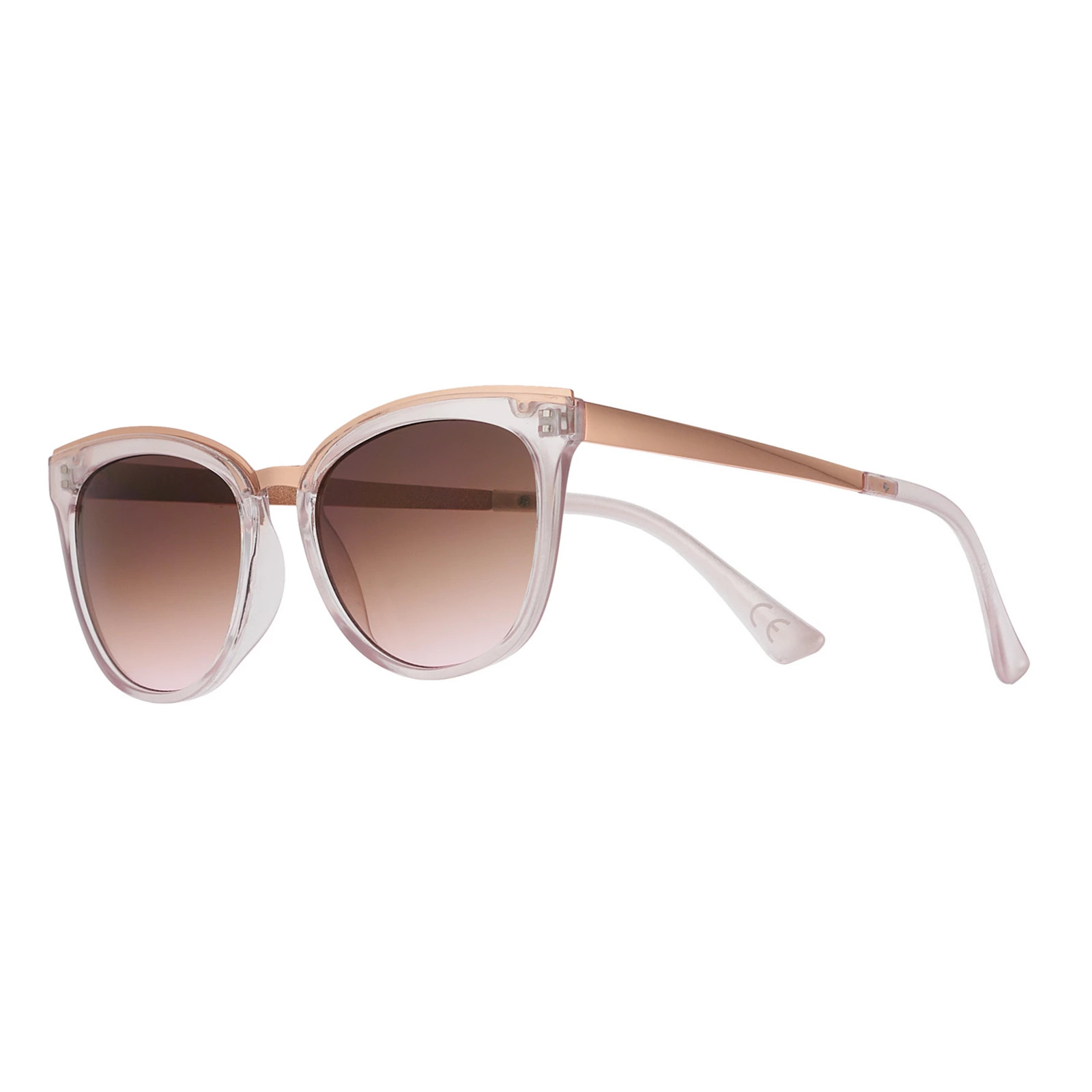 Women's SO Combination Pink & Clear Cat Eye Sunglasses, Light Pink | Kohl's